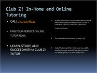 Club Z! In-Home and Online Tutoring of Port St. Lu Club Z!  Online Tutoring